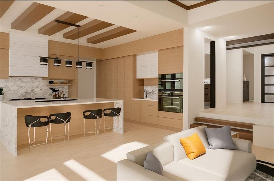 Furnished interior view inside a new home in , Atlanta (Image 5). Furnished interior view inside a new home in , Atlanta (Image 5).