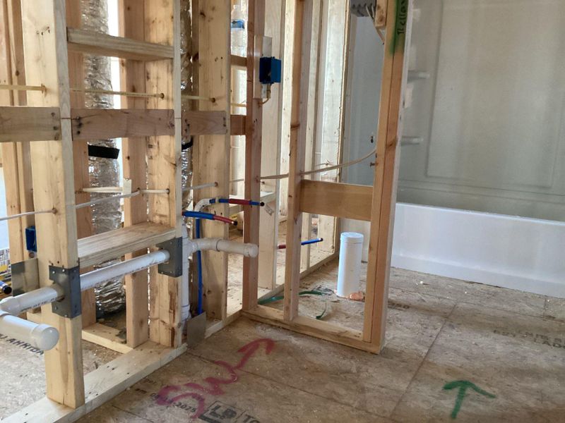 In-progress construction of a new home in The Cottages at Lariat, Liberty Hill, TX (Image 22). In-progress construction of a new home in The Cottages at Lariat, Liberty Hill, TX (Image 22).