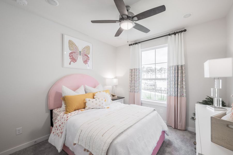 Representative furnished interior of a home built from the Caddo by Tri Pointe Homes in Mason Woods, Cypress (Image 12).