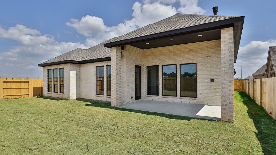 Exterior details and patio area of a home in Everly, Hockley (Image 2).