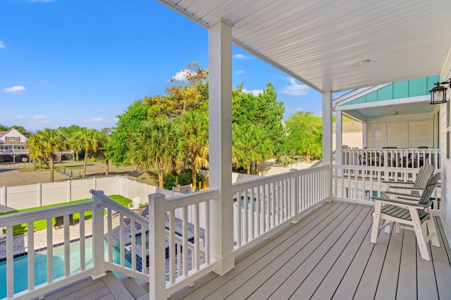 Exterior details and patio area of a home in , Surfside Beach (Image 3).