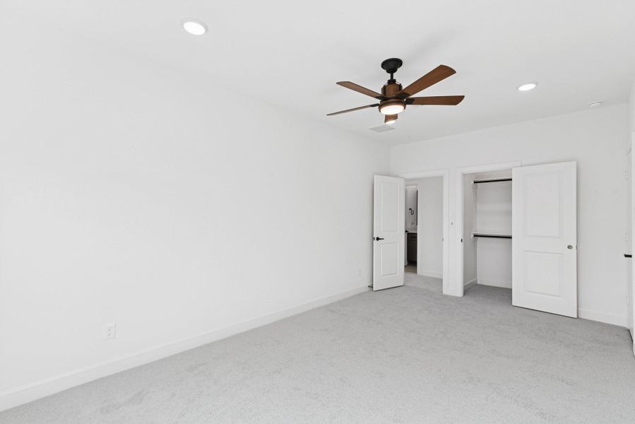 5th bedroom is spacious with walk in closet and can be a bedroom or a Media room!