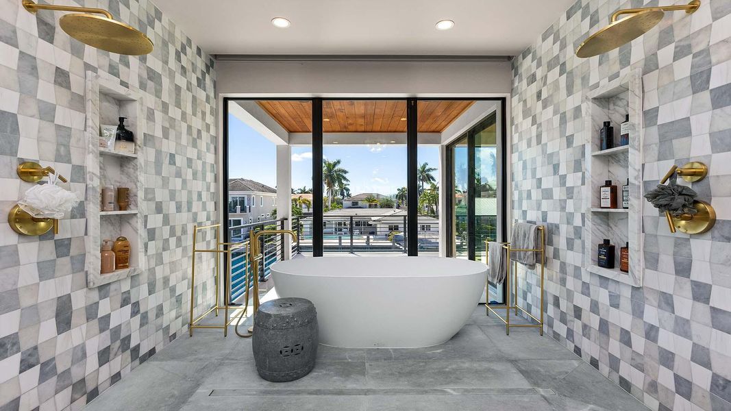 Furnished interior view inside a new home in , Boca Raton (Image 10).