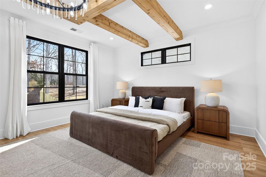 Furnished interior view inside a new home in , Charlotte (Image 42).