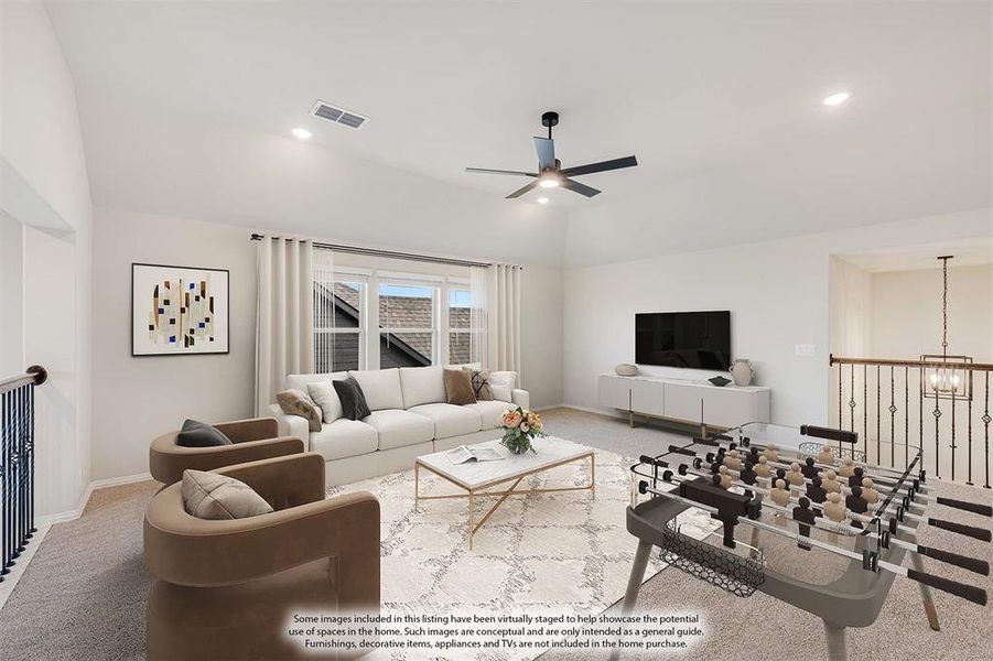 Furnished interior view inside a new home in Devonshire Classic 60-65, Forney (Image 14).