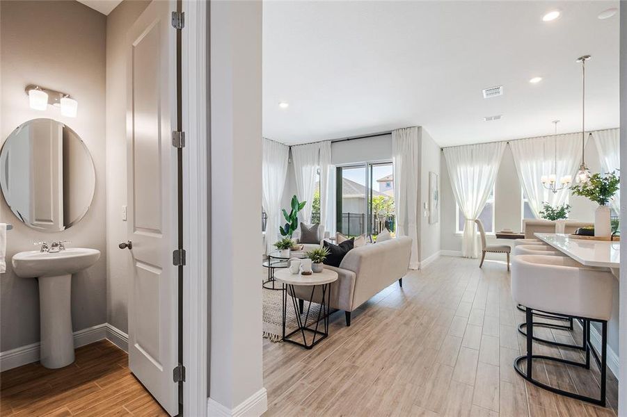 Furnished interior view inside a new home in , Orlando (Image 11).