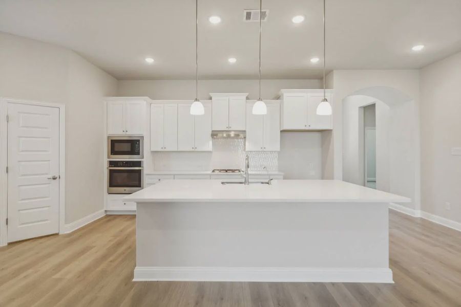 Representative furnished interior of a home built from the Caldwell by Chesmar Homes in Oaks of North Grove, Waxahachie (Image 3).