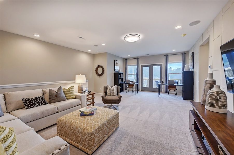 Representative furnished interior of a home built from the Pikewood by Taylor Morrison in Walden Woodlands, Huntersville (Image 29). Representative furnished interior of a home built from the Pikewood by Taylor Morrison in Walden Woodlands, Huntersville (Image 29).