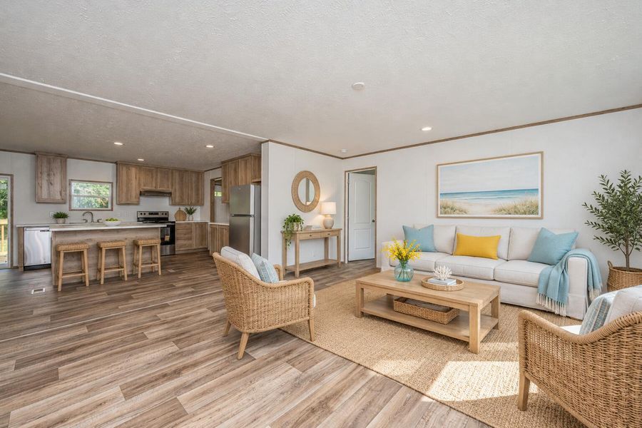 Furnished interior view inside a new home in , St. Stephen (Image 3).