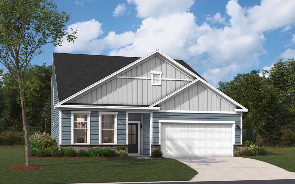 Representative exterior photo of a completed home built from the The Jefferson by Stanley Martin Homes in Green Tree Place, Anderson, SC (Image 45).