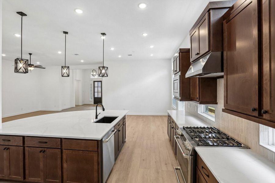 Furnished interior view inside a new home in The Highlands, Porter (Image 6).