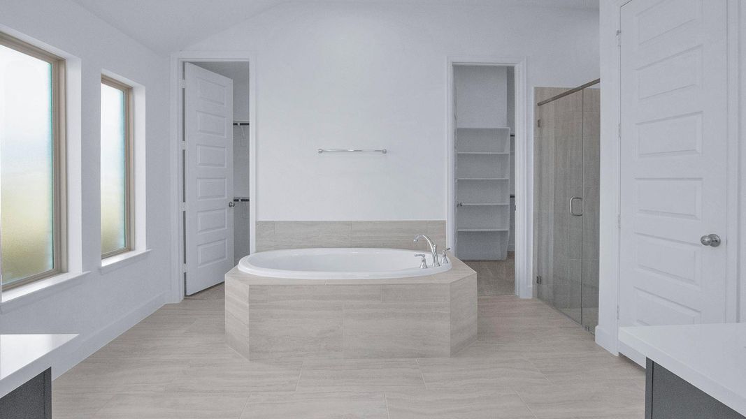 Furnished interior view inside a new home in The Grand Prairie 50', Hockley (Image 5).