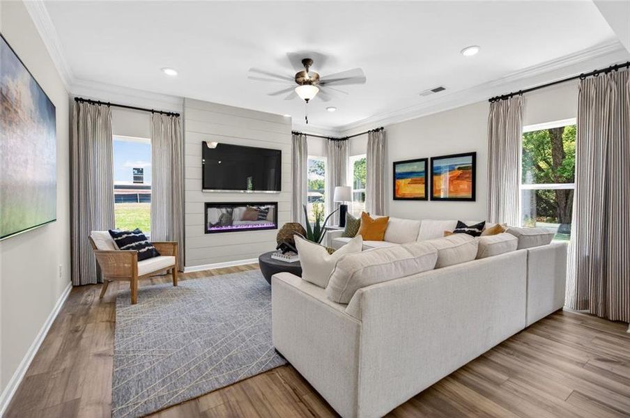 Furnished interior view inside a new home in Sagebrook, Powder Springs (Image 29).