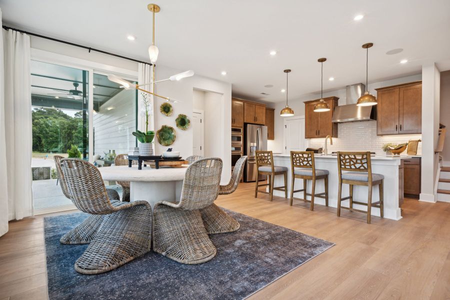 Representative furnished interior of a home built from the Torrence by Tri Pointe Homes in Seven Oaks, Belmont (Image 18).