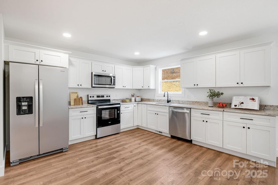 Virtual staging in this photo