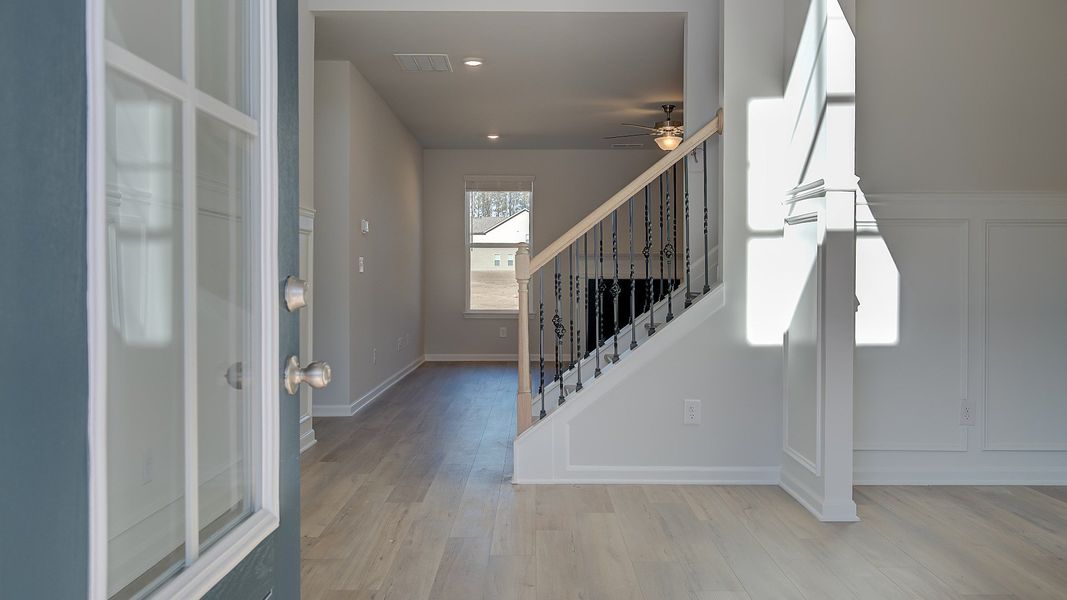 Furnished interior view inside a new home in Riverbend Overlook, Fayetteville (Image 5). Furnished interior view inside a new home in Riverbend Overlook, Fayetteville (Image 5).