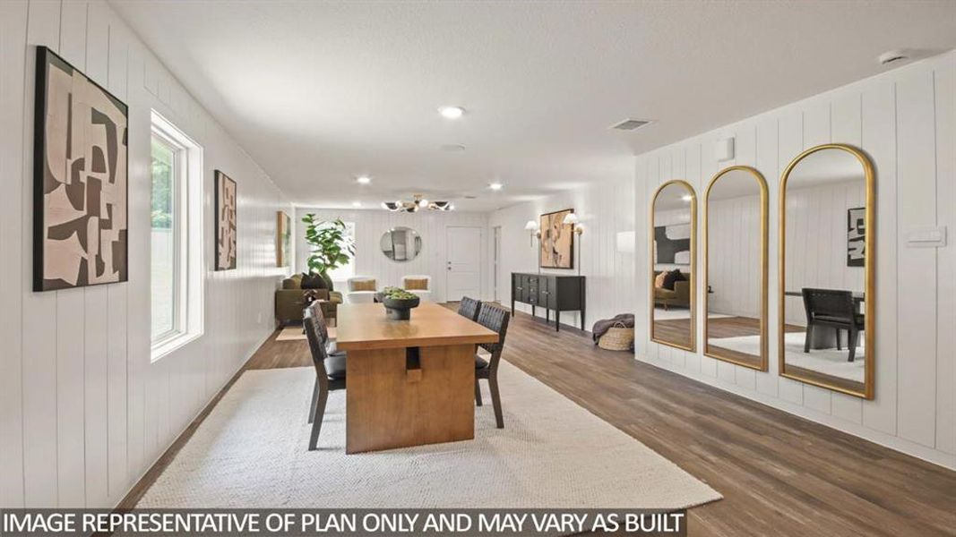 Furnished interior view inside a new home in Silverthorne, Conroe (Image 26).