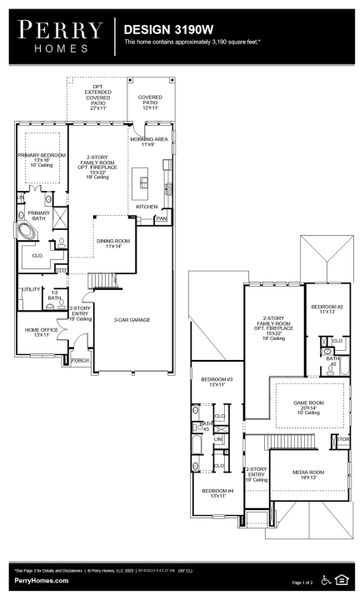 Floor Plan for 3190W