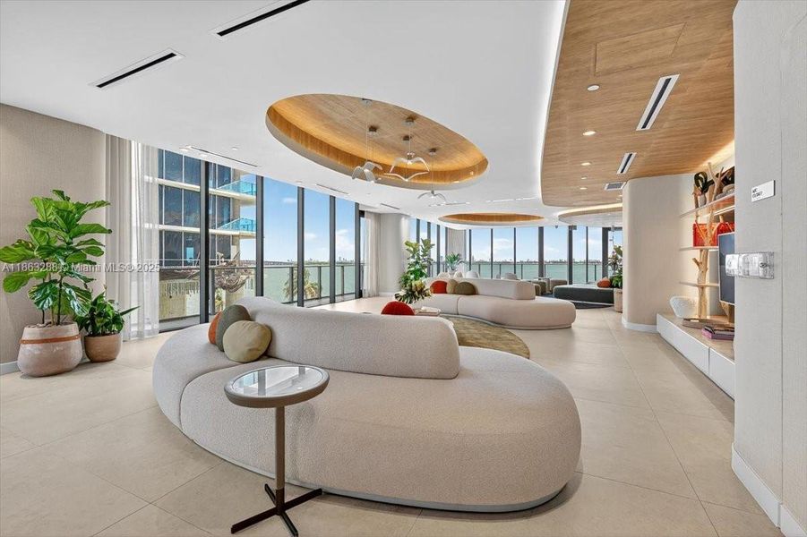Furnished interior view inside a new home in , Miami (Image 12).