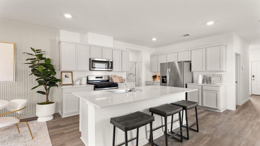 Furnished interior view inside a new home in Cypress Green, Tomball (Image 8).