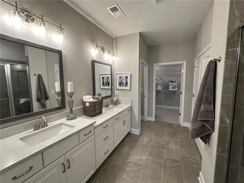 Furnished interior view inside a new home in Orchards of South Forsyth, Cumming (Image 11).