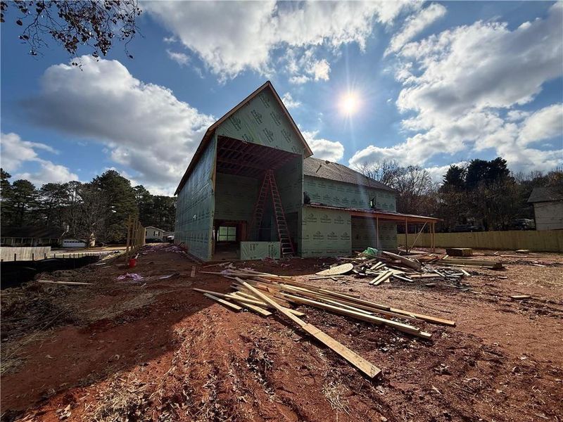 In-progress construction of a new home in , Lawrenceville, GA (Image 36).