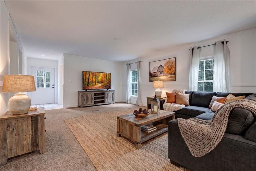 Furnished interior view inside a new home in , Maysville (Image 11).