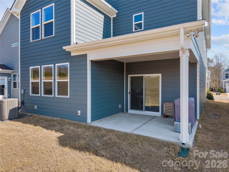 Exterior details and patio area of a home in , Charlotte (Image 3). Exterior details and patio area of a home in , Charlotte (Image 3).