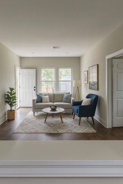 Furnished interior view inside a new home in , Conroe (Image 5).