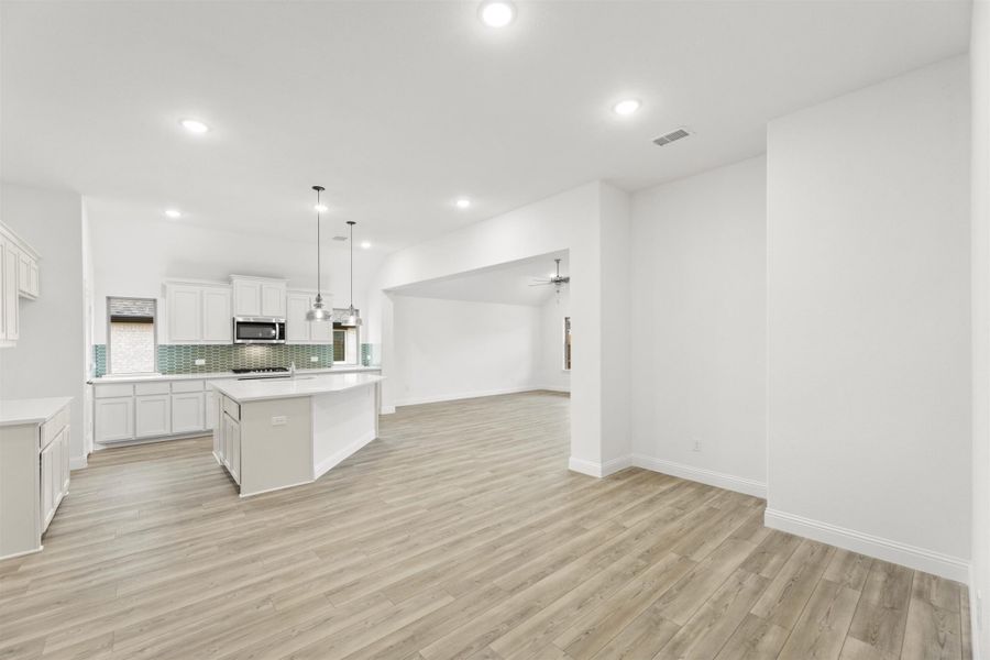 Furnished interior view inside a new home in Creekview Meadows, Pilot Point (Image 9).