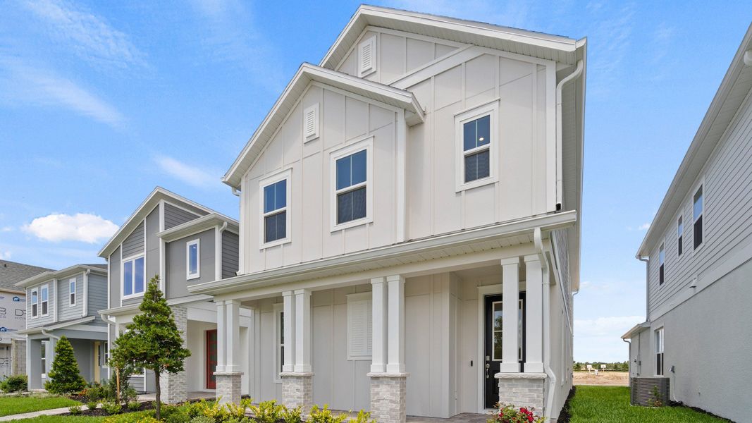 Mandarin Elevation Farmhouse by DRB Homes in Trinity Place located in St Cloud, FL Mandarin Elevation Farmhouse by DRB Homes in Trinity Place located in St Cloud, FL