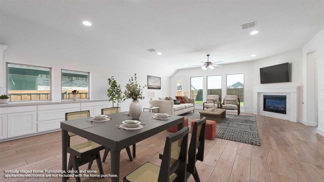 Furnished interior view inside a new home in Trinity Falls 50', McKinney (Image 14).