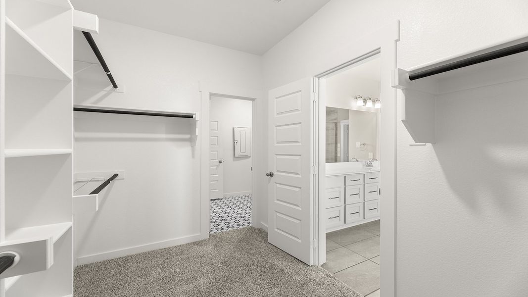 Furnished interior view inside a new home in Keeneland, Aubrey (Image 15). Furnished interior view inside a new home in Keeneland, Aubrey (Image 15).