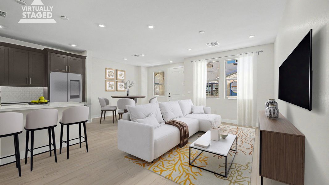 Representative furnished interior of a home built from the The Camille II by DRB Homes in Flora at Surprise City Center, Surprise (Image 6).