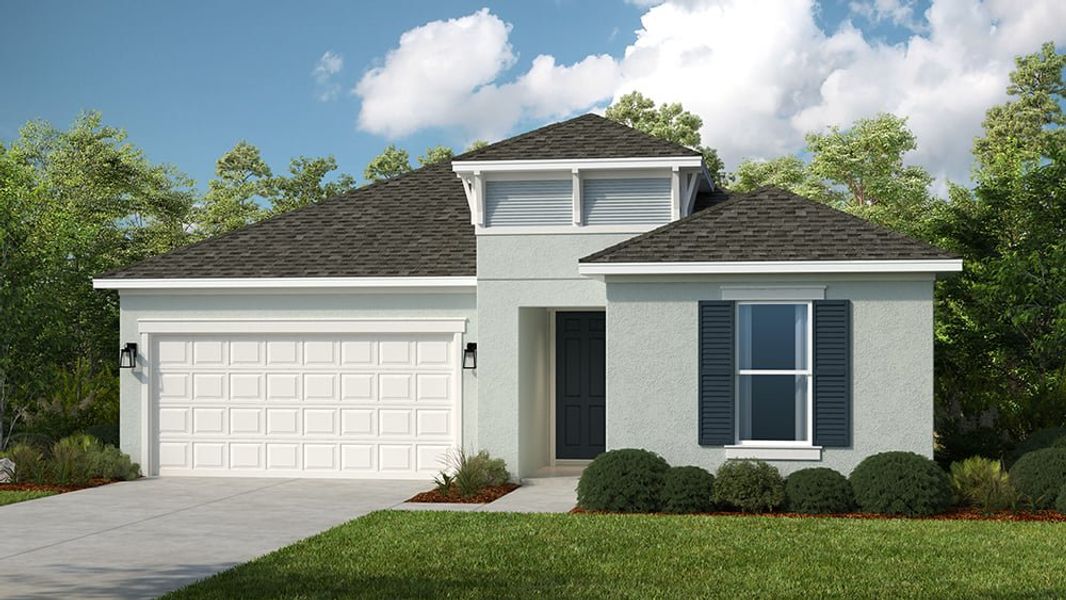 Representative exterior photo of a completed home built from the Atlantic by Taylor Morrison in Windward Preserve, Cocoa, FL (Image 2).