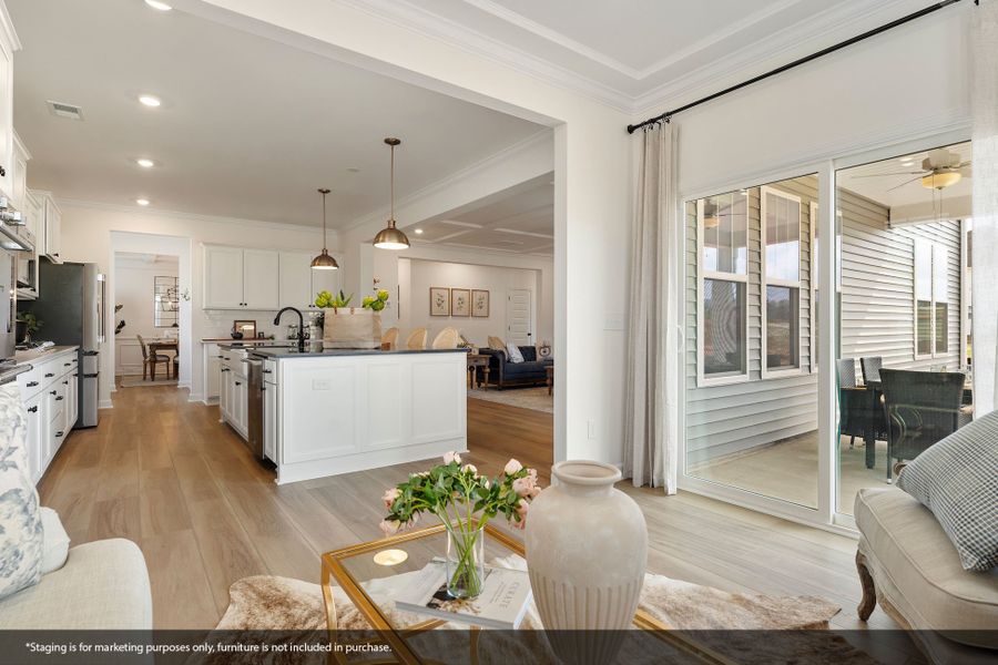 Furnished interior view inside a new home in Foxhall Landing, Easley (Image 27). Furnished interior view inside a new home in Foxhall Landing, Easley (Image 27).