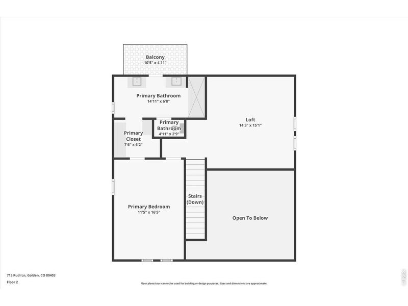 2D floor plan layout of this home in , Golden, CO (Image 7).