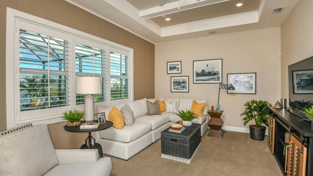 Representative furnished interior of a home built from the Captiva by Neal Communities in Grand Palm Real Estate and Homes for Sale in Venice, FL - Neal Communities, Venice (Image 16).