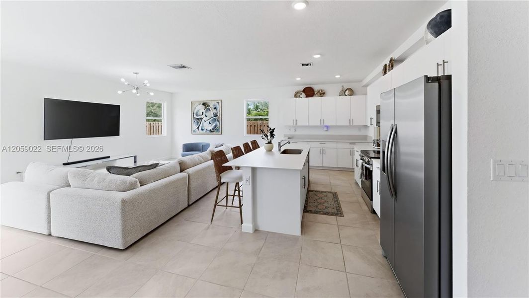Furnished interior view inside a new home in , Homestead (Image 21). Furnished interior view inside a new home in , Homestead (Image 21).