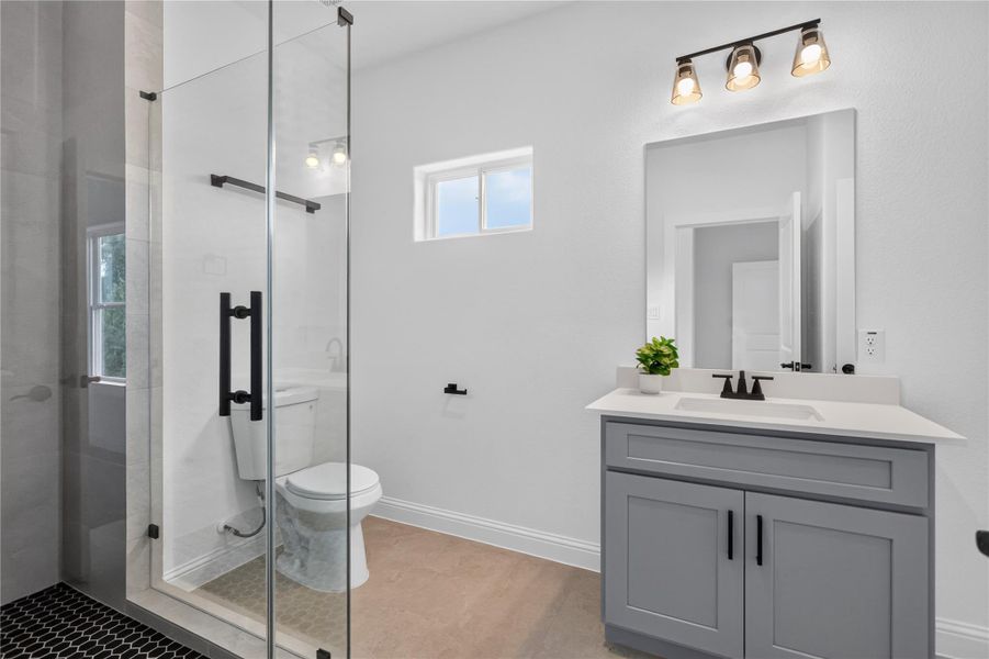 Furnished interior view inside a new home in , Houston (Image 18).