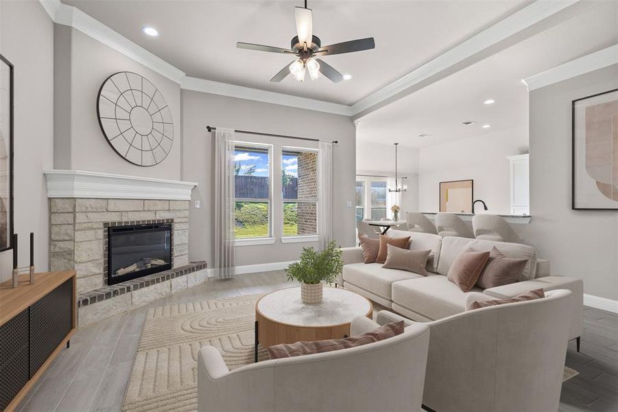 Virtually Staged: Living Room