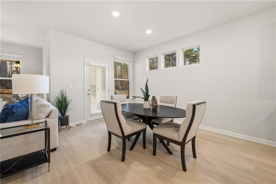Furnished interior view inside a new home in Hamilton Lakes, Lawrenceville (Image 10). Furnished interior view inside a new home in Hamilton Lakes, Lawrenceville (Image 10).