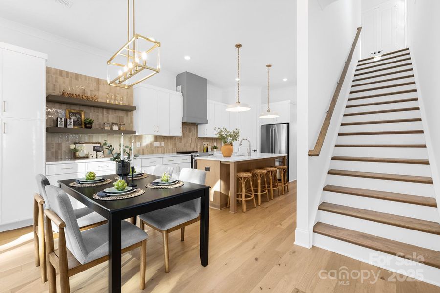 Furnished interior view inside a new home in , Charlotte (Image 13).