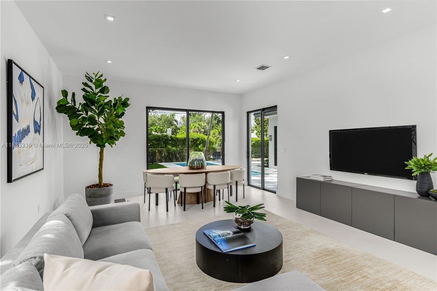 Furnished interior view inside a new home in , Miami Shores (Image 13).