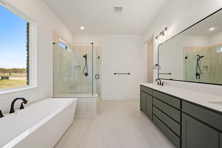 Furnished interior view inside a new home in Rolling Creek Ranch, Aledo (Image 7).