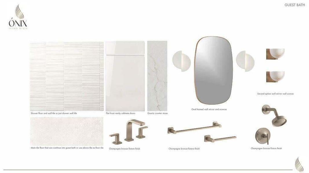 onix 2nd bath finishes