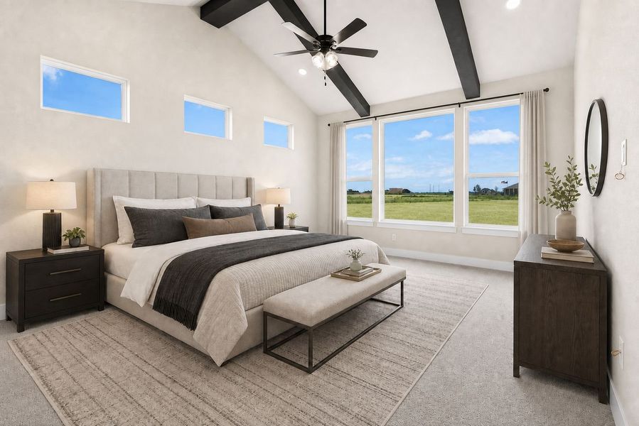 Furnished interior view inside a new home in Leander Estates, Leander (Image 10).