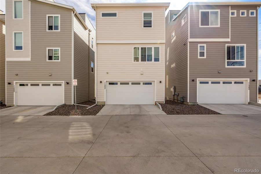 Exterior details and patio area of a home in Haskins Station, Arvada (Image 28).