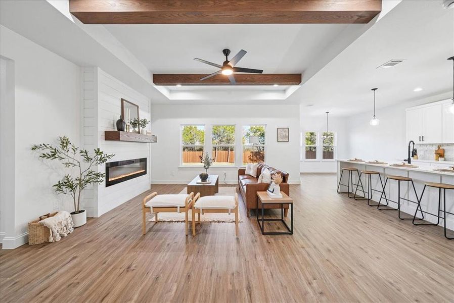 Furnished interior view inside a new home in , Granbury (Image 17). Furnished interior view inside a new home in , Granbury (Image 17).