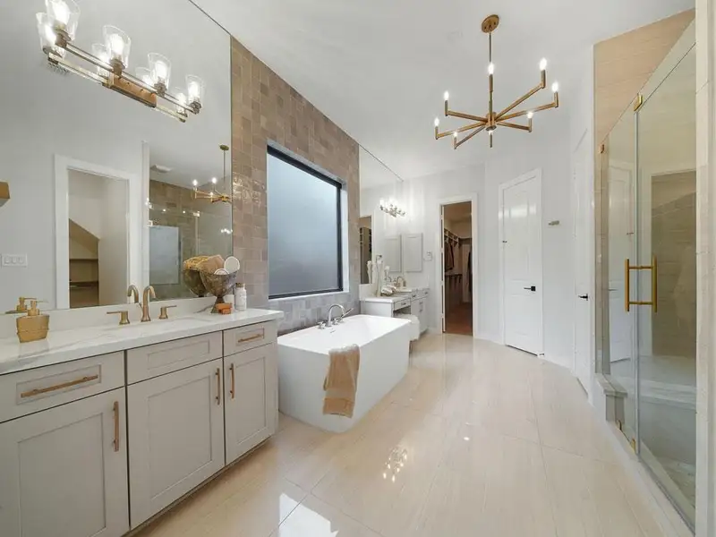 Furnished interior view inside a new home in , Cypress (Image 8).